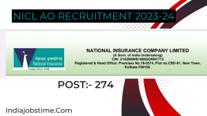 Read more about the article NICL AO Recruitment 2023-24 [274 Post] Notification Out for Generalist and Specialist Posts, Apply Online