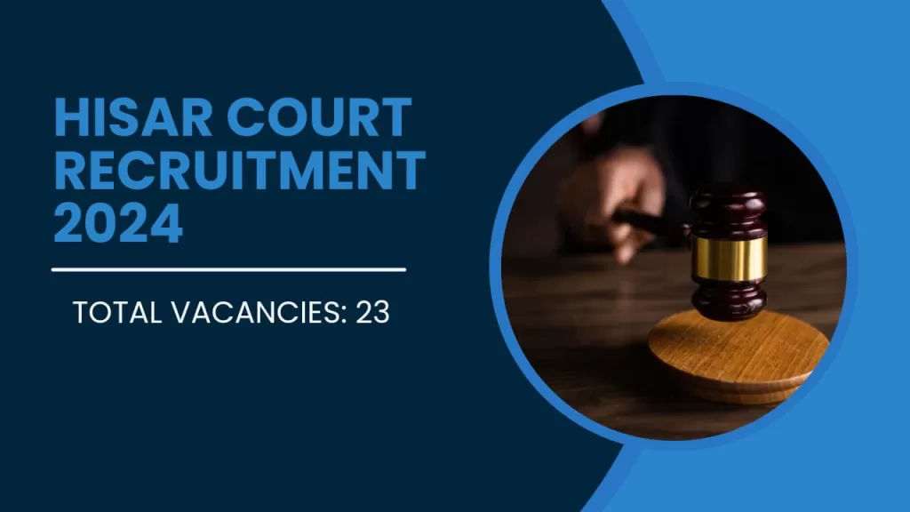 Hisar Court Recruitment 2024