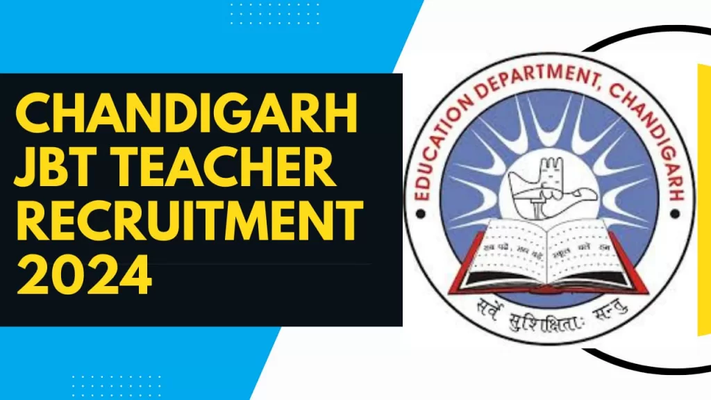 Chandigarh JBT Teacher Vacancy 2024