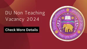 Read more about the article DU Non Teaching Vacancy 2024: Latest Updates and Application Process