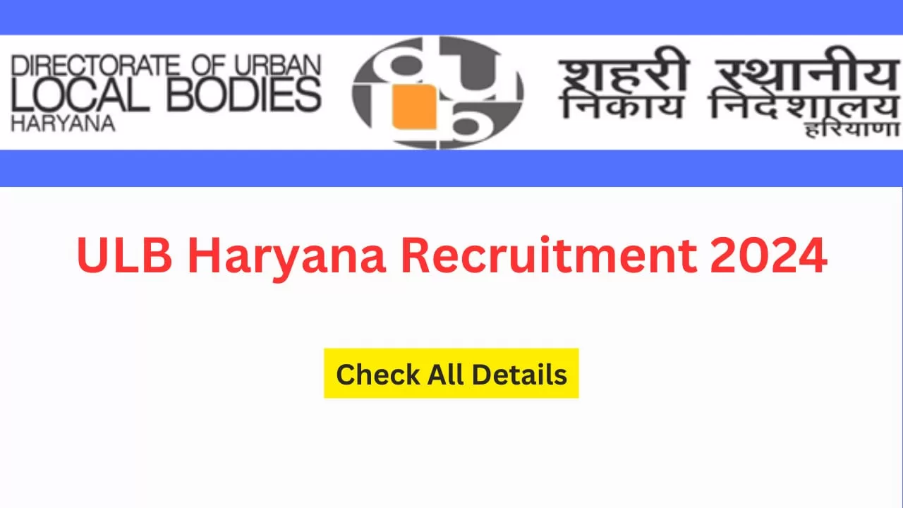 Read more about the article ULB Haryana Recruitment 2024: Apply Now for Various Positions