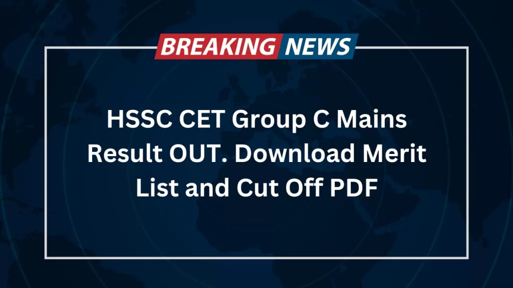 HSSC CET Haryana Result 2024